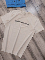 Arman_i Exchange Beige Premium Round Neck Printed T-shirt F2509-BE