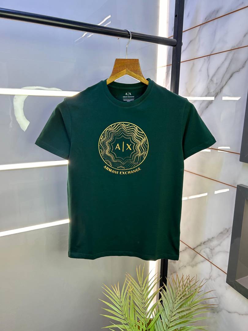 Arman_i Exchange Green Premium Round Neck Printed T-shirt F2509-GR