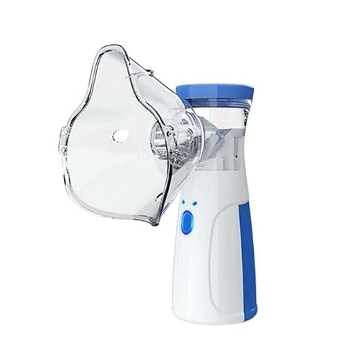 Mini Rechargeable | Portable Mesh Nebulizer Machine, For Adults and Kids, Travel and Household Use, Handheld Mesh Nebulizer For Breathing Problems (White)